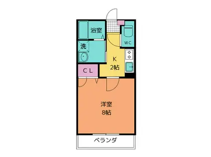 VIE SCENE S(1K/1階)の間取り写真