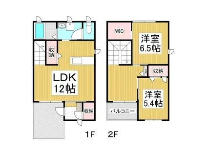 ディアス・コバ(2LDK/1階)の間取り写真