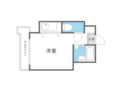 モアフィールド箱崎II(ワンルーム/4階)の間取り写真