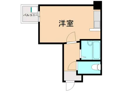 オアシス浅生II(ワンルーム/4階)の間取り写真