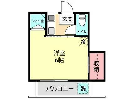 川口マンション(1K/3階)の間取り写真
