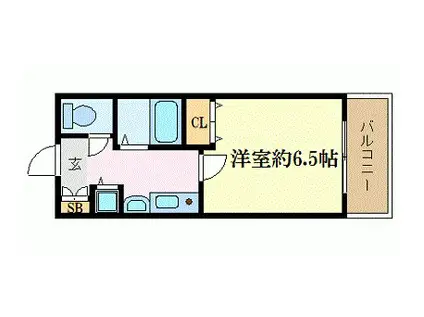 プレサンス栄メディパーク(1K/5階)の間取り写真