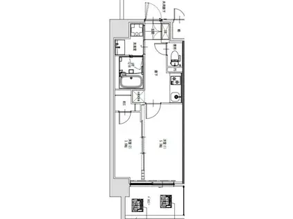 S-RESIDENCE烏森AUREATE(2K/10階)の間取り写真