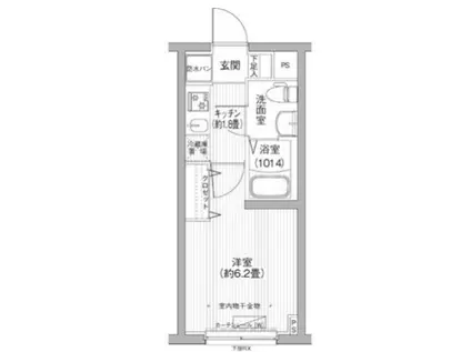 LAUREL TOGOSHI(1K/4階)の間取り写真