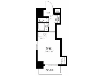 スカイコート両国(ワンルーム/5階)の間取り写真