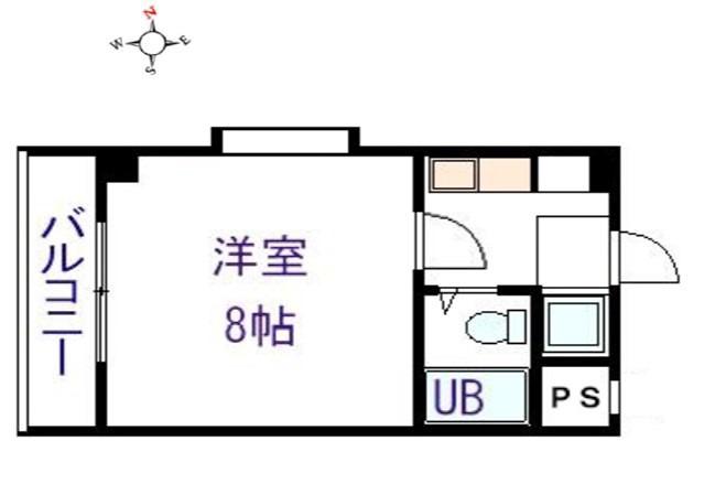 さくらコーポアビックス(1K/2階)の間取り写真