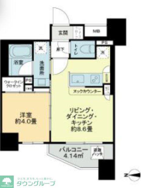 エクセレントシティ荻窪(1LDK/11階)の間取り写真