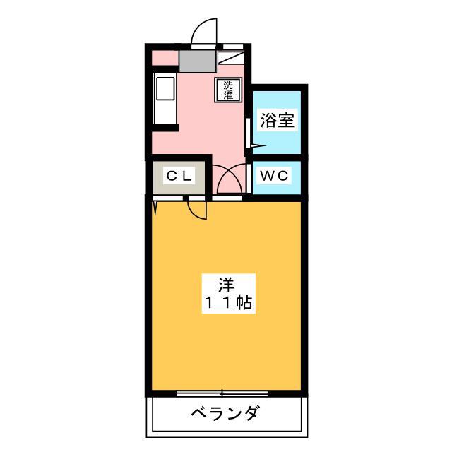 メゾン清里(1K/3階)の間取り写真