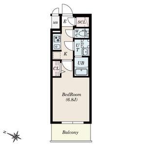 S-RESIDENCE熱田一番(1K/11階)の間取り写真