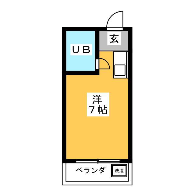 レディースハウス東和(ワンルーム/3階)の間取り写真