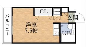 フォーラム都島内代駅前(ワンルーム/9階)の間取り写真