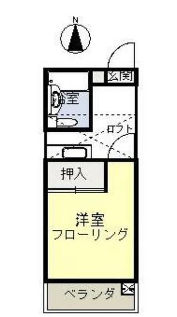 アンドアイラブ1・2・3(1K/3階)の間取り写真