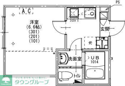 KEIAI RESIDENCE 東浦和(1K/2階)の間取り写真