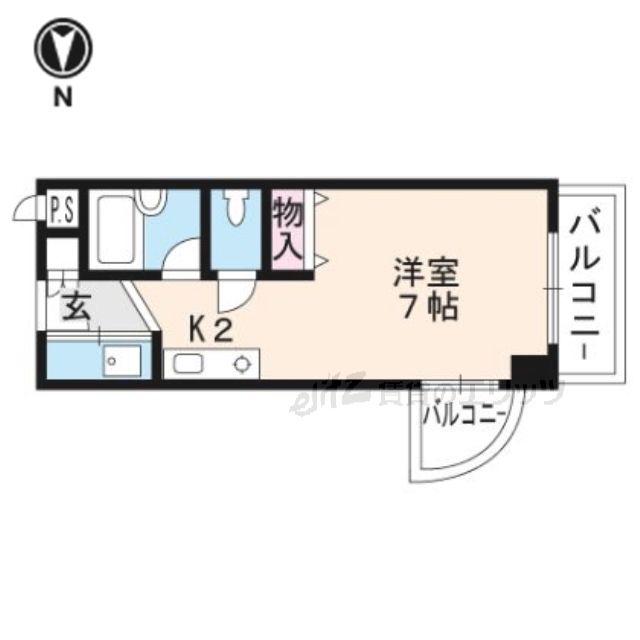 SHINYO(ワンルーム/4階)の間取り写真
