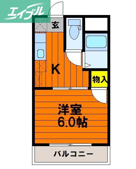 ロイヤル神田(1K/3階)の間取り写真