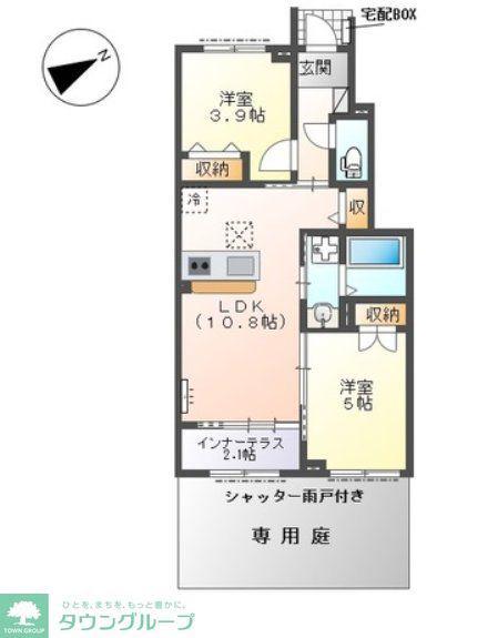 ステラ ハウス(2LDK/1階)の間取り写真