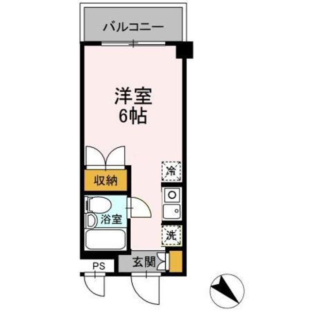 リッチマウント(ワンルーム/1階)の間取り写真