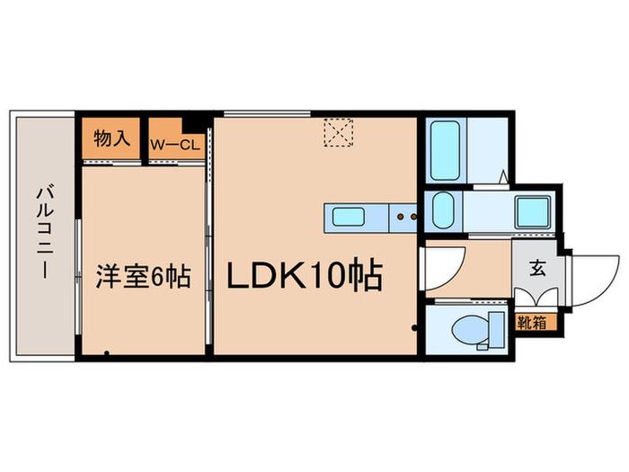 LUMIERE OJI(1LDK/4階)の間取り写真