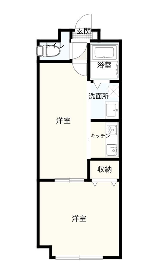 メゾンプリムラ(1DK/1階)の間取り写真