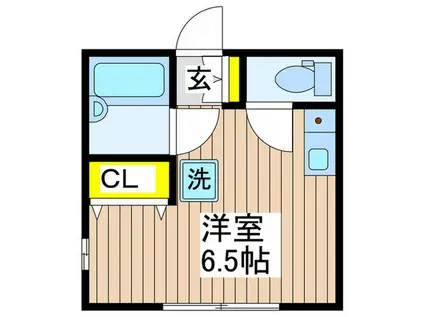 エクセレント上永谷(ワンルーム/1階)の間取り写真