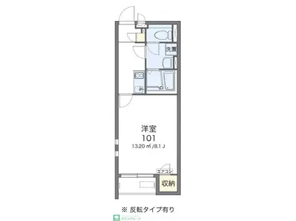 クレイノコヅチVII(1K/2階)の間取り写真