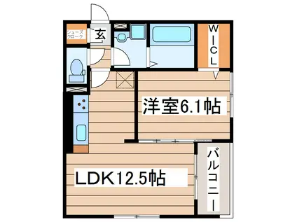 DーROOM 栄2丁目(1LDK/1階)の間取り写真