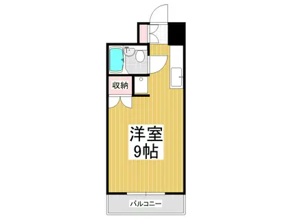 いせやマンション(ワンルーム/2階)の間取り写真