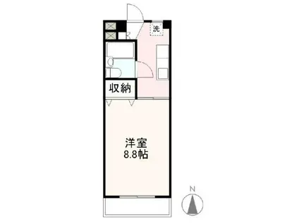 プレアール仏生山I・II(1K/3階)の間取り写真