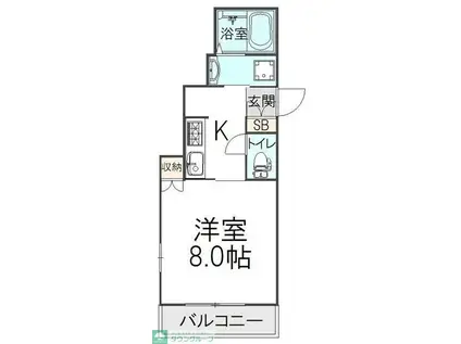 NORMA JEANノーマジーン(1K/1階)の間取り写真