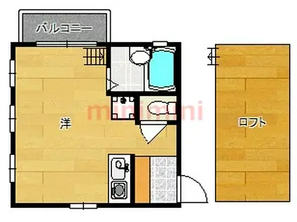 マンションナカムラ(ワンルーム/3階)の間取り写真