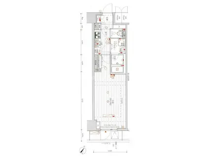 メインステージ千代田岩本町コモデ(1K/5階)の間取り写真