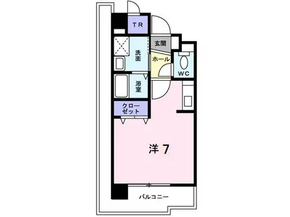 大阪モノレール本線 南摂津駅 徒歩5分 6階建 築24年(1K/4階)の間取り写真