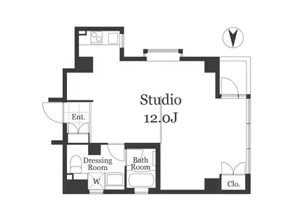 セラヴィ K(ワンルーム/7階)の間取り写真