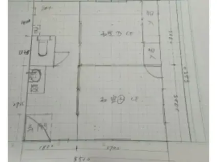 ヒカルマンション(2K/1階)の間取り写真