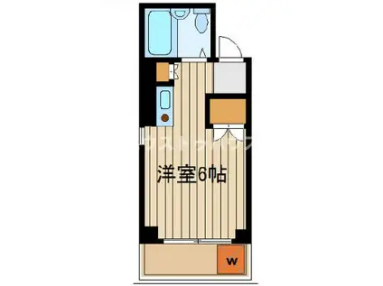 トリム面影橋(ワンルーム/2階)の間取り写真