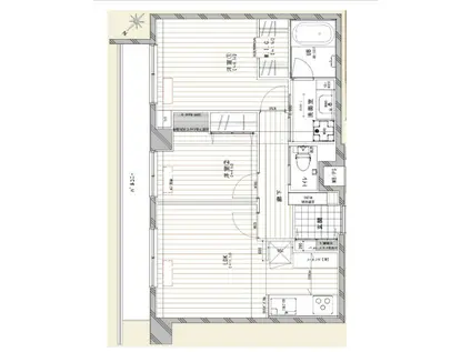 ゾンネンハイム六義園 昭和小学区(2LDK/7階)の間取り写真