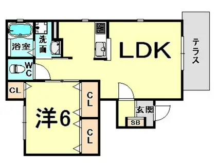 メゾン米澤(1LDK/1階)の間取り写真