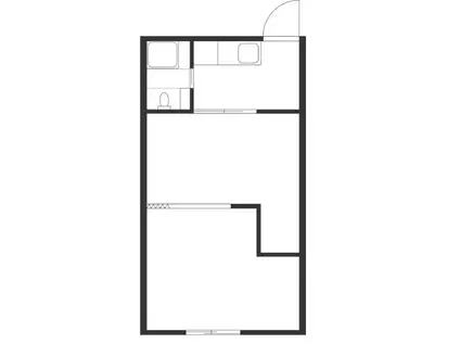 カーサ清美(2K/1階)の間取り写真