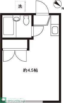 フルーレ桜台(ワンルーム/1階)の間取り写真