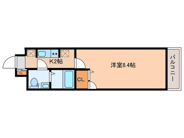 N-STAGE NERIMAKITAMACHI(1K/2階)の間取り写真