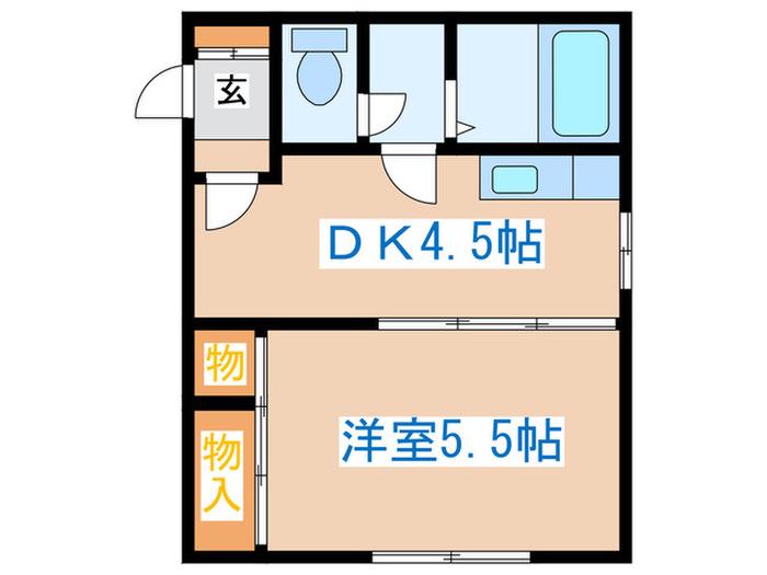 ステージノア(1DK/3階)の間取り写真