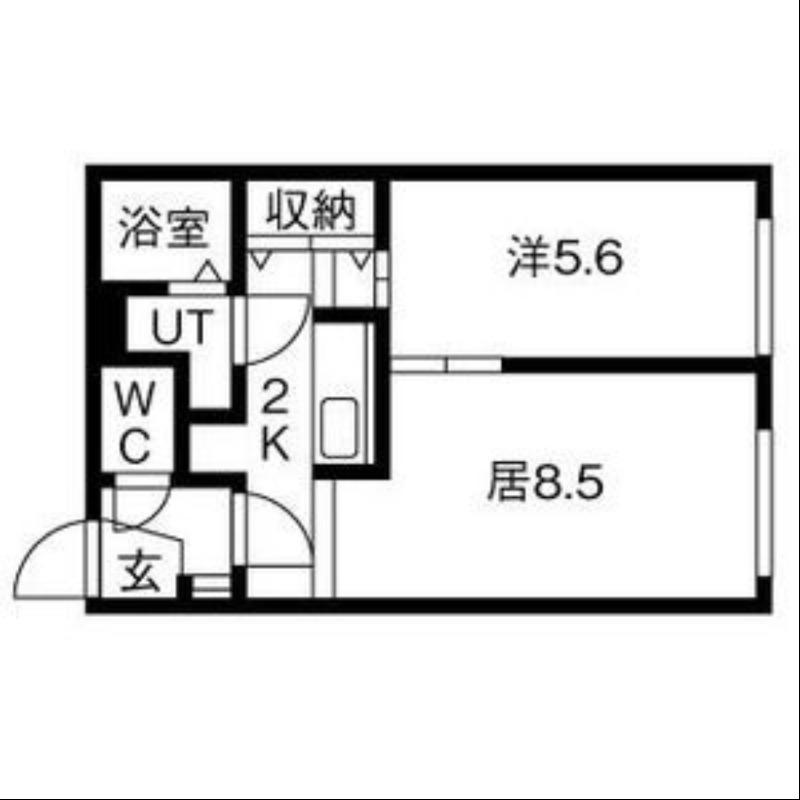 サラブ・セーデ・美園(1LDK/4階)の間取り写真
