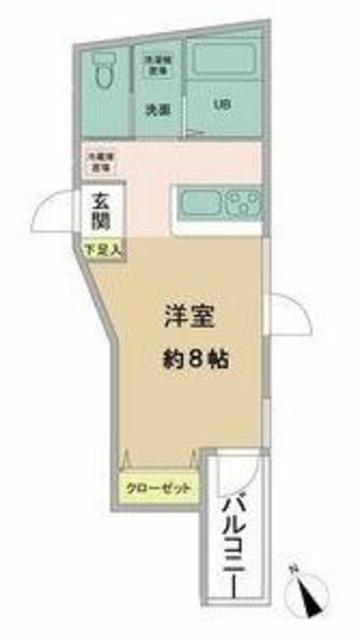 MODEーS(ワンルーム/4階)の間取り写真