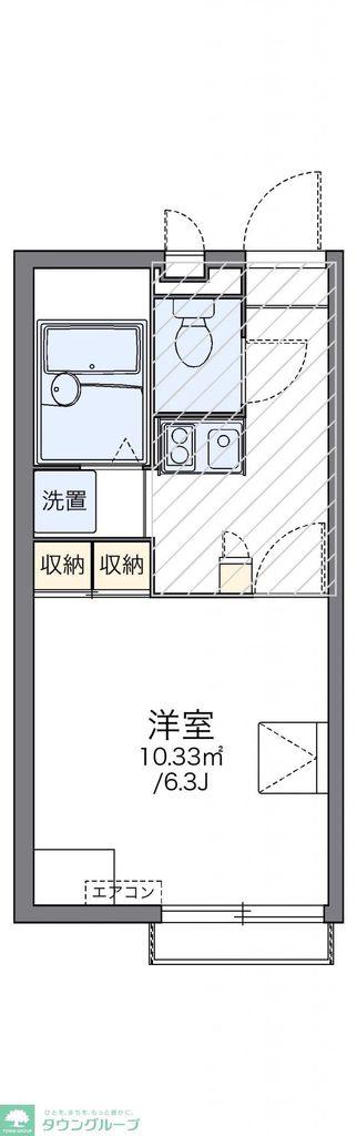 レオパレス桜(1K/2階)の間取り写真