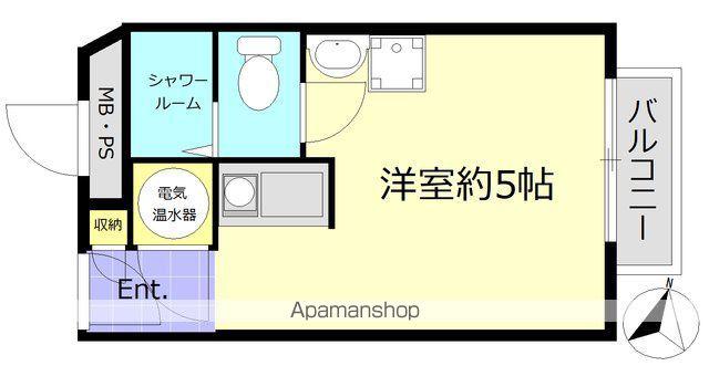 九段アビタシオン(ワンルーム/3階)の間取り写真