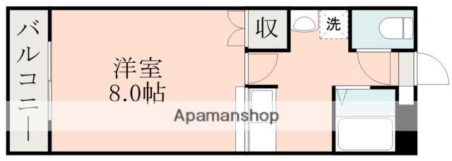 アミューズ鴨池(1K/5階)の間取り写真