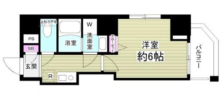GRANZ門前仲町(1K/5階)の間取り写真
