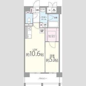 CASA VERDE (1LDK/2階)の間取り写真