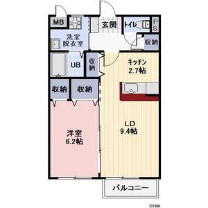 コスモ28(1LDK/2階)の間取り写真