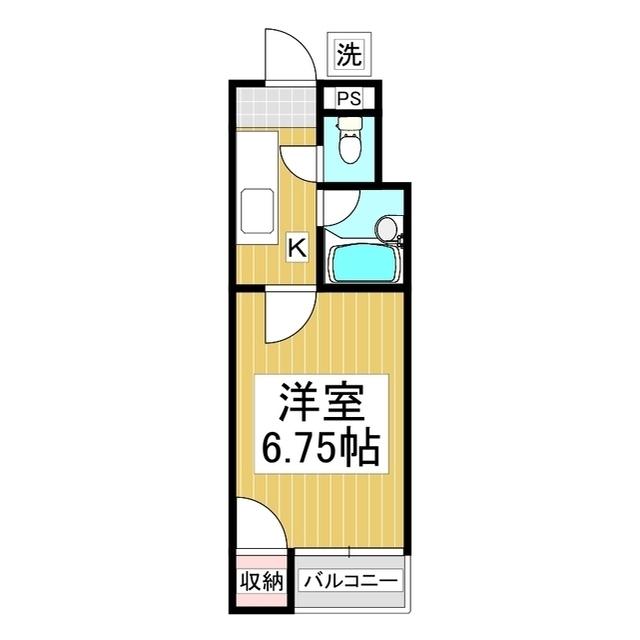メゾン松南(1K/3階)の間取り写真